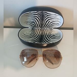 Roberto Cavalli Aviator Gradient Oversized Sunglasses